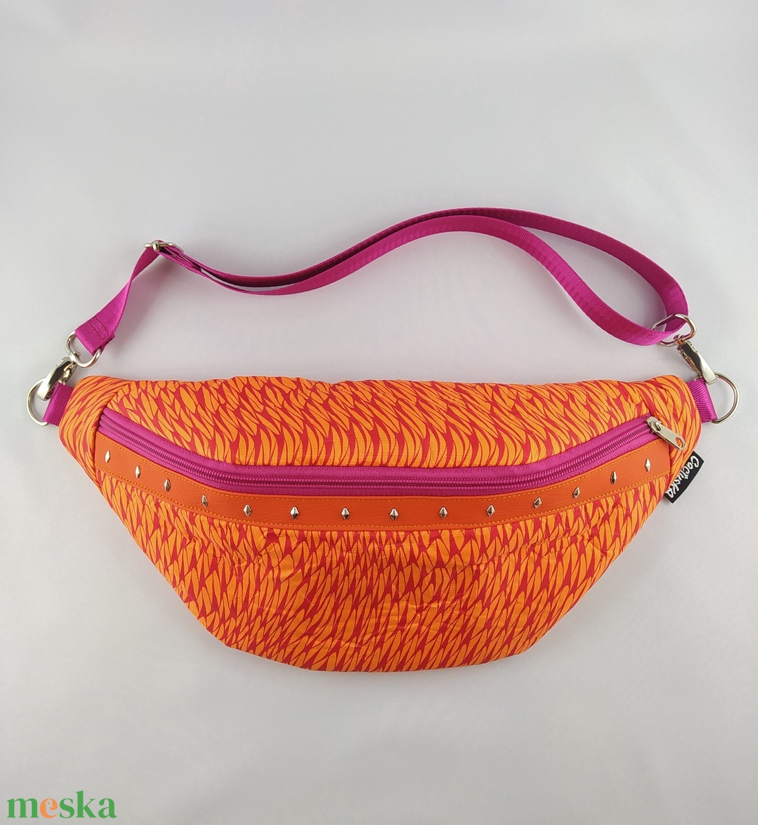 Geantă tip centură / crossbody - roz-portocaliu - genți și portofele - genți de mână și umăr - geantă crossbody - Artynos.ro