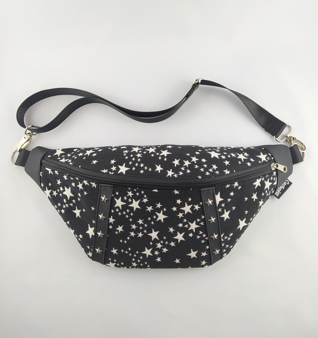 Geantă tip centură / crossbody -  stele negre - genți și portofele - genți de mână și umăr - geantă crossbody - Artynos.ro