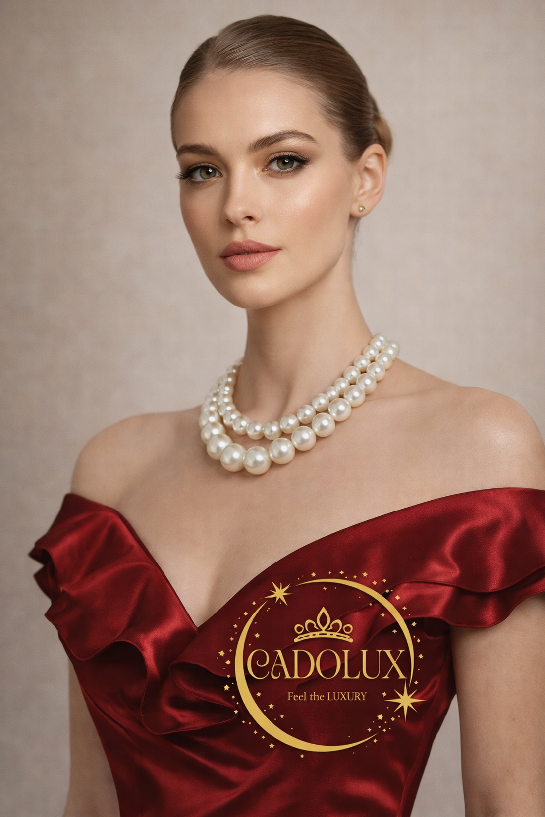 2 Coliere din Perle faux Ivory Imperial Pearls Cadolux - bijuterii - coliere - coliere din perle - Artynos.ro
