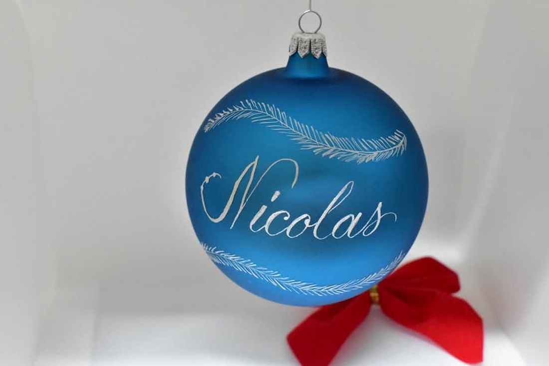 Glob de sticlă personalizat  - crăciun - decorațiuni de crăciun de casă - globuri de crăciun - Artynos.ro