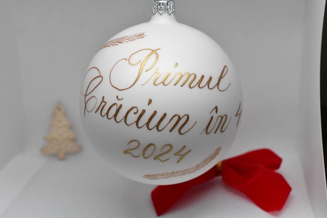 Glob de sticlă personalizat  - crăciun - decorațiuni de crăciun de casă - globuri de crăciun - Artynos.ro