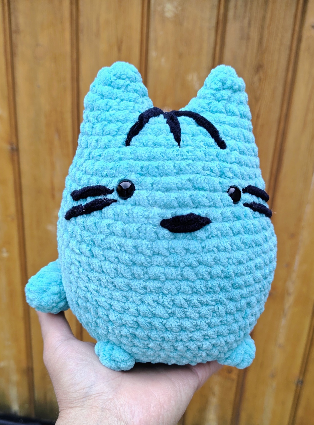 Jucărie Pisică Pusheen Turcoaz din Pluș - Pernuță Pufoasă, 20 cm - jucării și echipamente pentru copii - plușuri - pisică de pluș - Artynos.ro