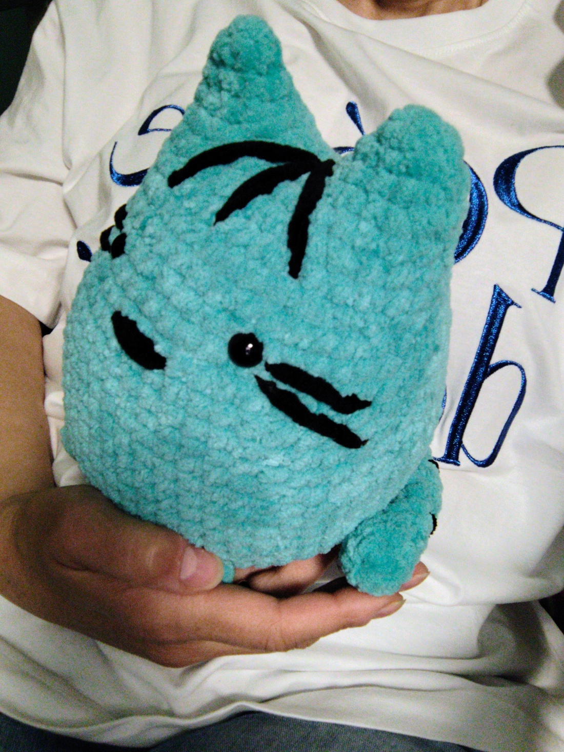 Jucărie Pisică Pusheen Turcoaz din Pluș - Pernuță Pufoasă, 20 cm - jucării și echipamente pentru copii - plușuri - pisică de pluș - Artynos.ro