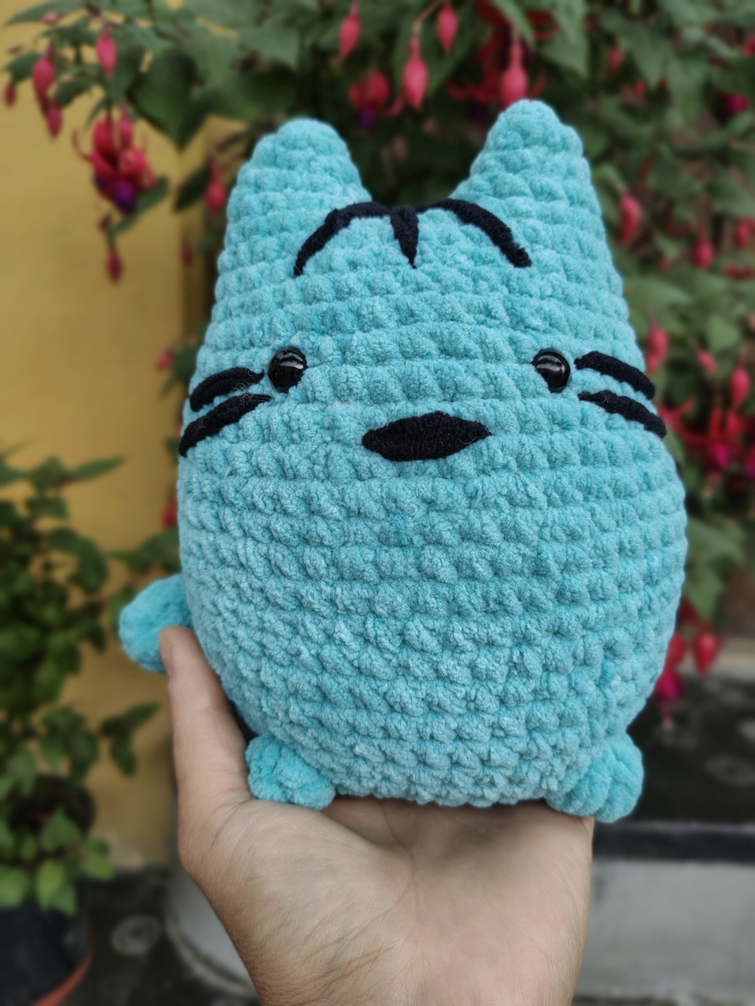Jucărie Pisică Pusheen Turcoaz din Pluș - Pernuță Pufoasă, 20 cm - jucării și echipamente pentru copii - plușuri - pisică de pluș - Artynos.ro
