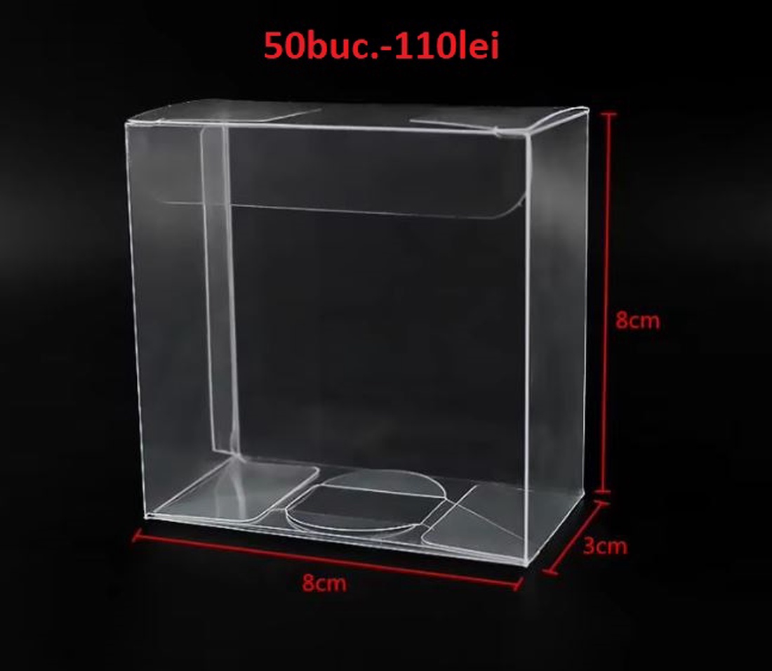 Cutii acetofan diverse marimi: 5x5x5, 5.5X5.5x3.5, 6x6x6 pt. marturii - accessorii și unelte - material de împachetare - cutie, cilindru - Artynos.ro Cutii acetofan diverse marimi: 5x5x5, 5.5X5.5x3.5, 6x6x6 pt. marturii - accessorii și unelte - material de împachetare - cutie, cilindru - Artynos.ro