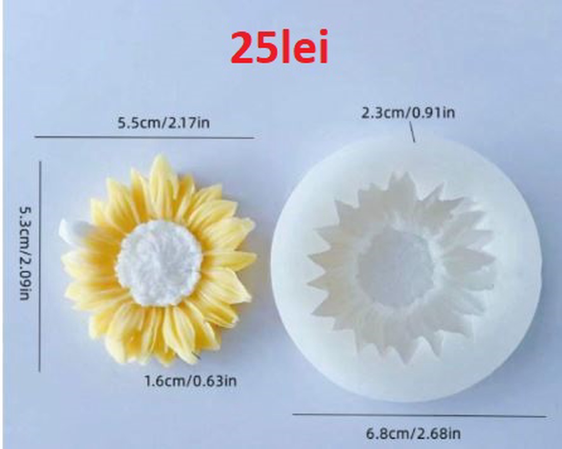 Matrite Silicon pentru Lumanari/Sapun/Ipsos- Floarea Soarelui, Lavanda, Frunza Ginkgo Biloba, Lamaie - accesorii de crăciun - decorațiuni de crăciun de casă - lumânare parfumat de crăciun, suport lumânări - Artynos.ro Matrite Silicon pentru Lumanari/Sapun/Ipsos- Floarea Soarelui, Lavanda, Frunza Ginkgo Biloba, Lamaie - accesorii de crăciun - decorațiuni de crăciun de casă - lumânare parfumat de crăciun, suport lumânări - Artynos.ro