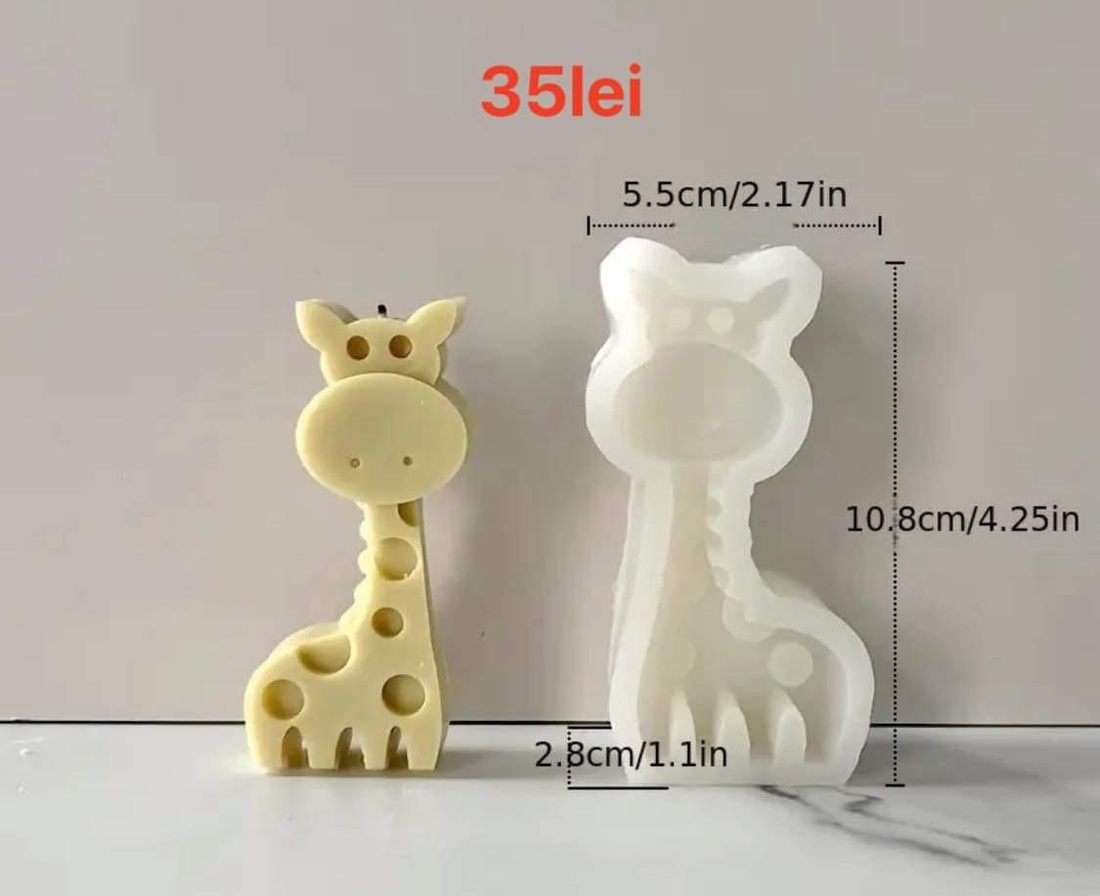 Matrite din Silicon pentru Marturii Botez Animale lumanari, sapun, ipsos - accessorii și unelte - materie primă mixtă - lumânare - Artynos.ro