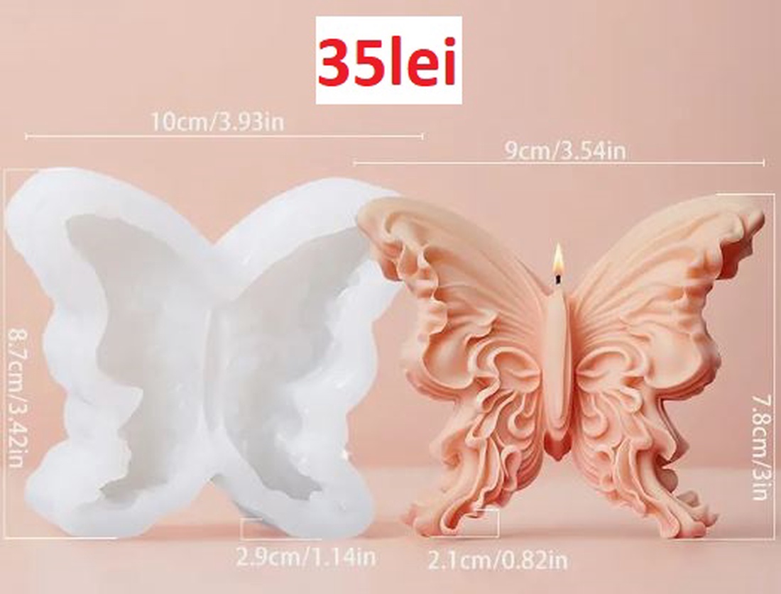 Matrite din Silicon pentru Marturii Fluturas lumanari, sapun, ipsos - accessorii și unelte - materie primă mixtă - lumânare - Artynos.ro
