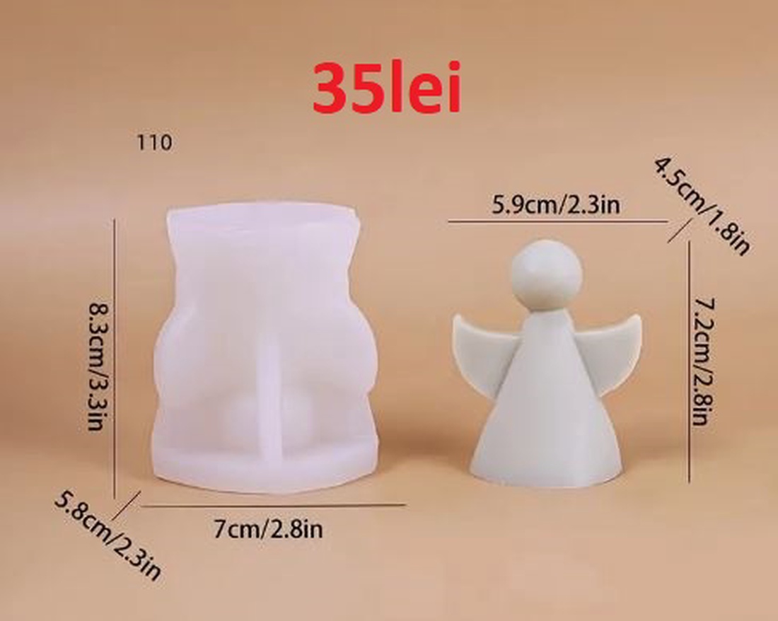 Matrite din Silicon pentru Marturii Ingeras lumanari, sapun, ipsos - accessorii și unelte - materie primă mixtă - lumânare - Artynos.ro
