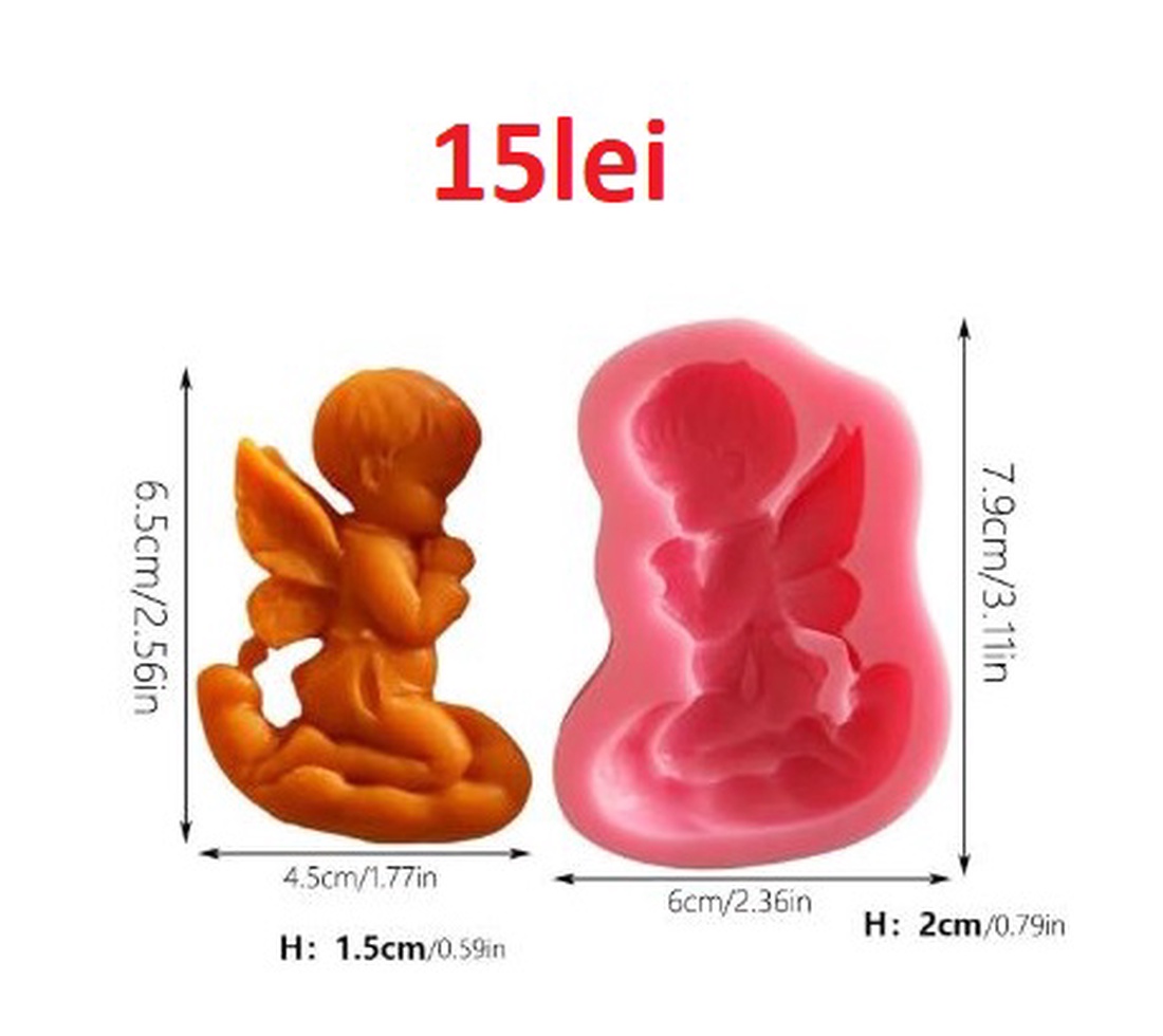 Matrite din Silicon pentru Marturii Ingeras lumanari, sapun, ipsos - accessorii și unelte - materie primă mixtă - lumânare - Artynos.ro