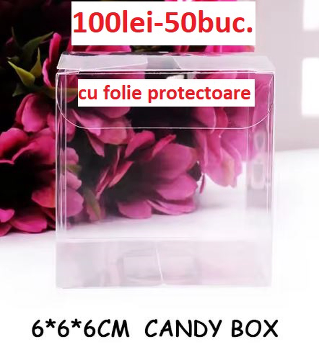 Cutii acetofan diverse marimi: 5x5x5, 5.5X5.5x3.5, 6x6x6 pt. marturii - accessorii și unelte - material de împachetare - cutie, cilindru - Artynos.ro Cutii acetofan diverse marimi: 5x5x5, 5.5X5.5x3.5, 6x6x6 pt. marturii - accessorii și unelte - material de împachetare - cutie, cilindru - Artynos.ro
