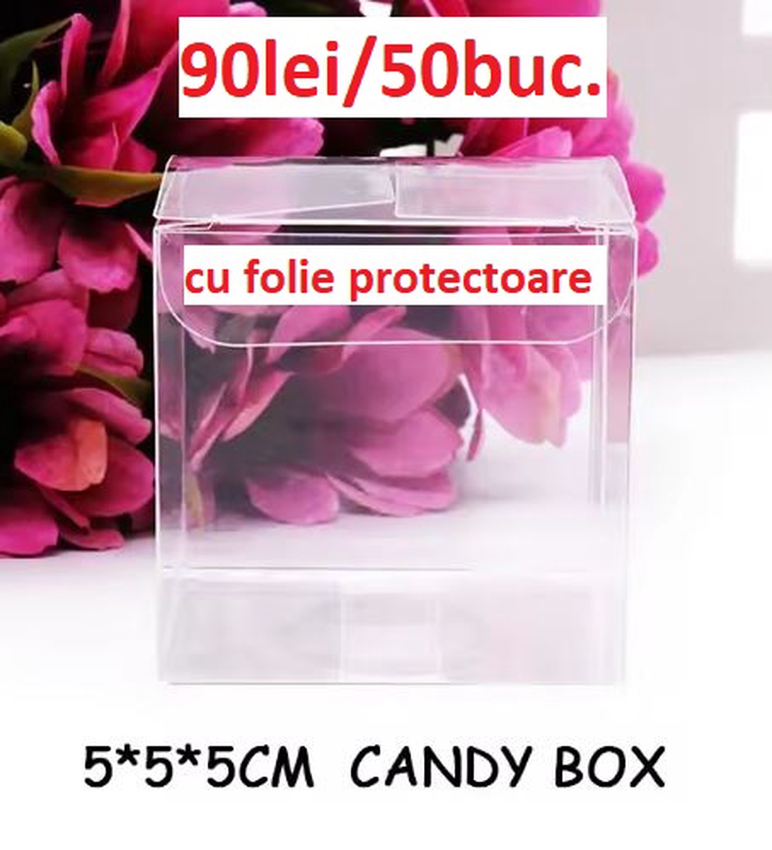 Cutii acetofan diverse marimi: 5x5x5, 5.5X5.5x3.5, 6x6x6 pt. marturii - accessorii și unelte - material de împachetare - cutie, cilindru - Artynos.ro Cutii acetofan diverse marimi: 5x5x5, 5.5X5.5x3.5, 6x6x6 pt. marturii - accessorii și unelte - material de împachetare - cutie, cilindru - Artynos.ro