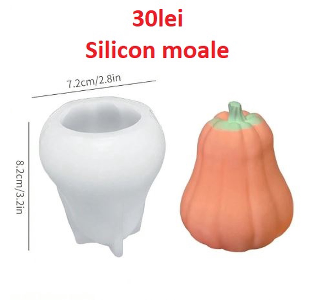 Matrite din Silicon pentru Toamna Dovlecei lumanari, sapun, ipsos - accessorii și unelte - materie primă mixtă - lumânare - Artynos.ro