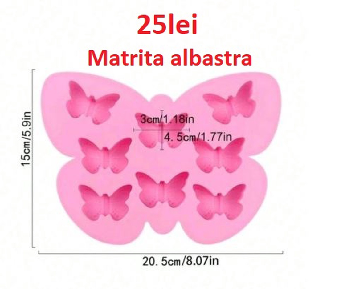 Matrite din Silicon pentru Marturii Fluturas lumanari, sapun, ipsos - accessorii și unelte - materie primă mixtă - lumânare - Artynos.ro