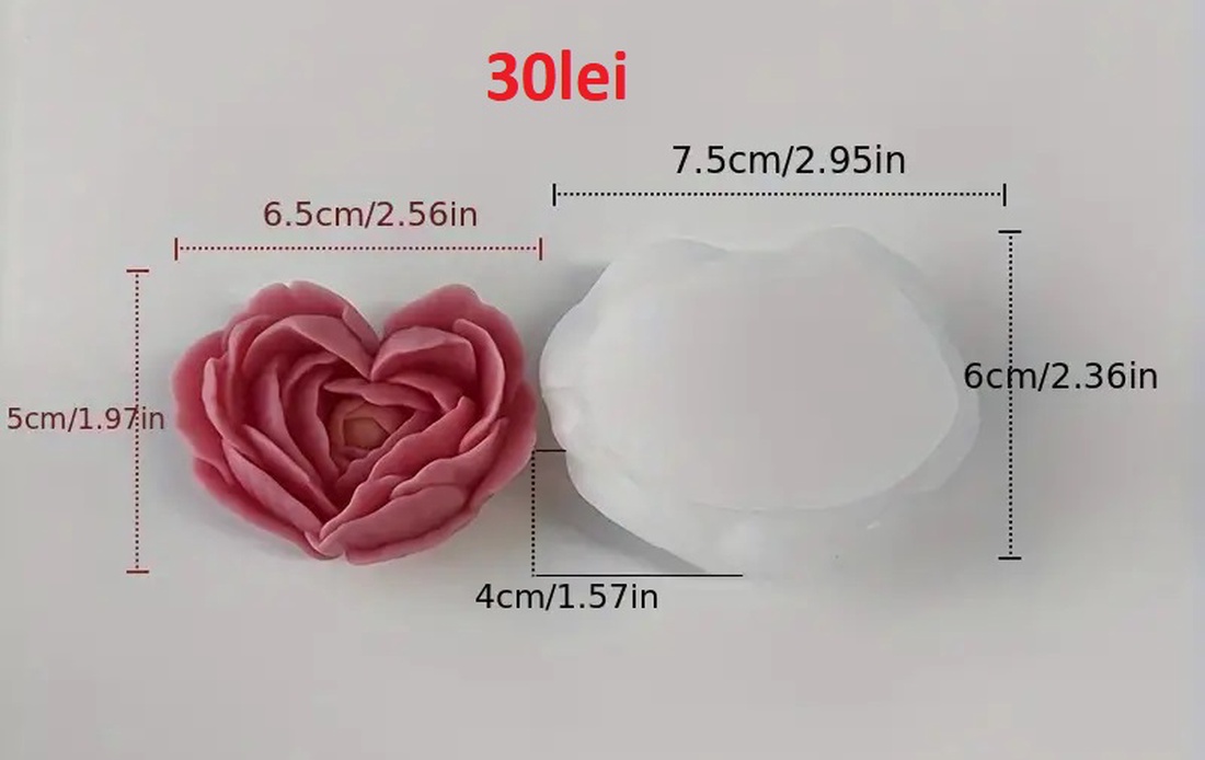 Matrite din Silicon pentru Aranjamente florale  lumanari, sapun, ipsos - accessorii și unelte - materie primă mixtă - lumânare - Artynos.ro