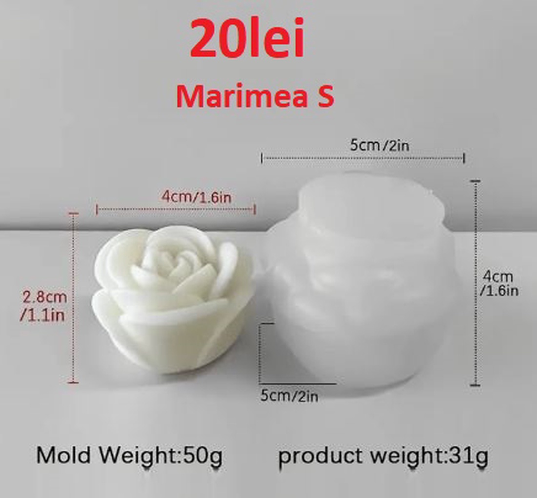 Matrite din Silicon pentru Aranjamente florale  lumanari, sapun, ipsos - accessorii și unelte - materie primă mixtă - lumânare - Artynos.ro