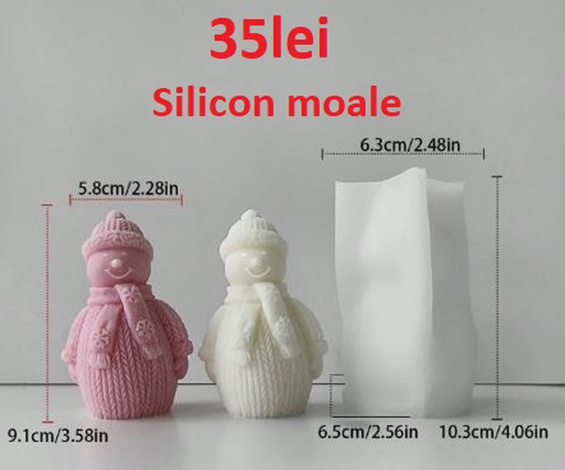 Matrite din Silicon pentru Craciun part 1 lumanari, sapun, ipsos - accessorii și unelte - materie primă mixtă - lumânare - Artynos.ro