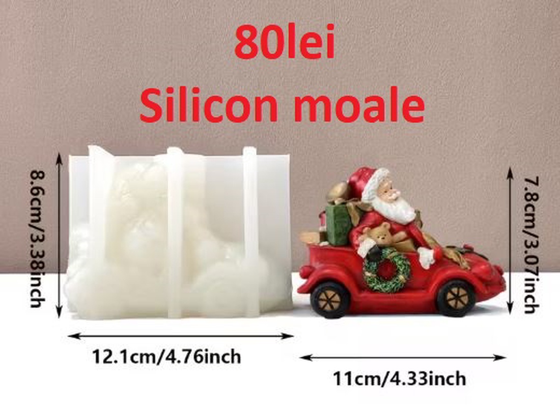 Matrite din Silicon pentru Craciun part 1 lumanari, sapun, ipsos - accessorii și unelte - materie primă mixtă - lumânare - Artynos.ro