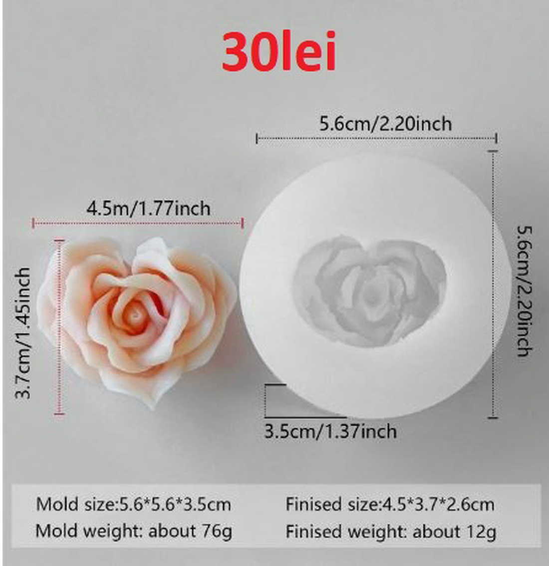 Matrite din Silicon pentru Aranjamente florale  lumanari, sapun, ipsos - crăciun - cadouri de moș crăciun - cadouri de moș crăciun - Artynos.ro