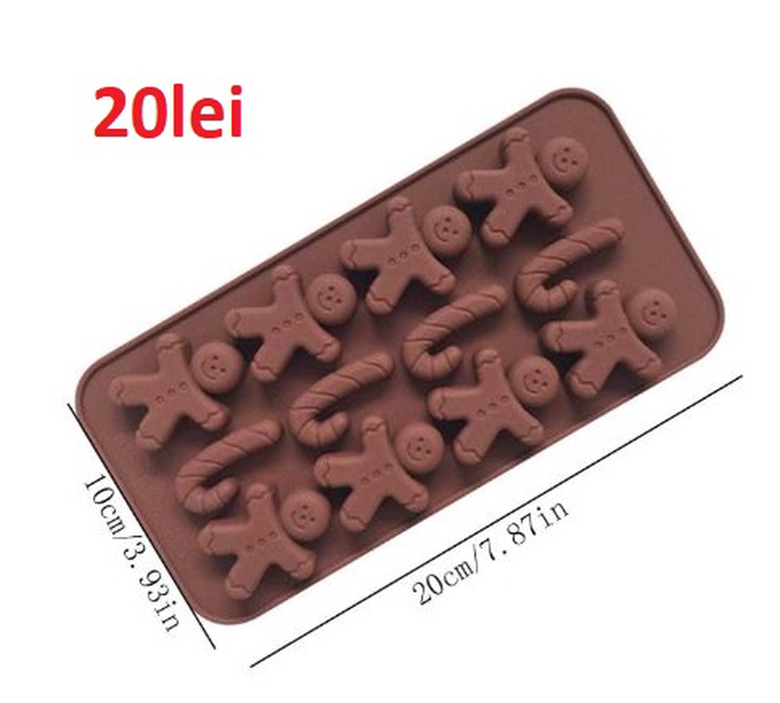 Matrite din Silicon pentru Craciun part 1 lumanari, sapun, ipsos - accessorii și unelte - materie primă mixtă - lumânare - Artynos.ro