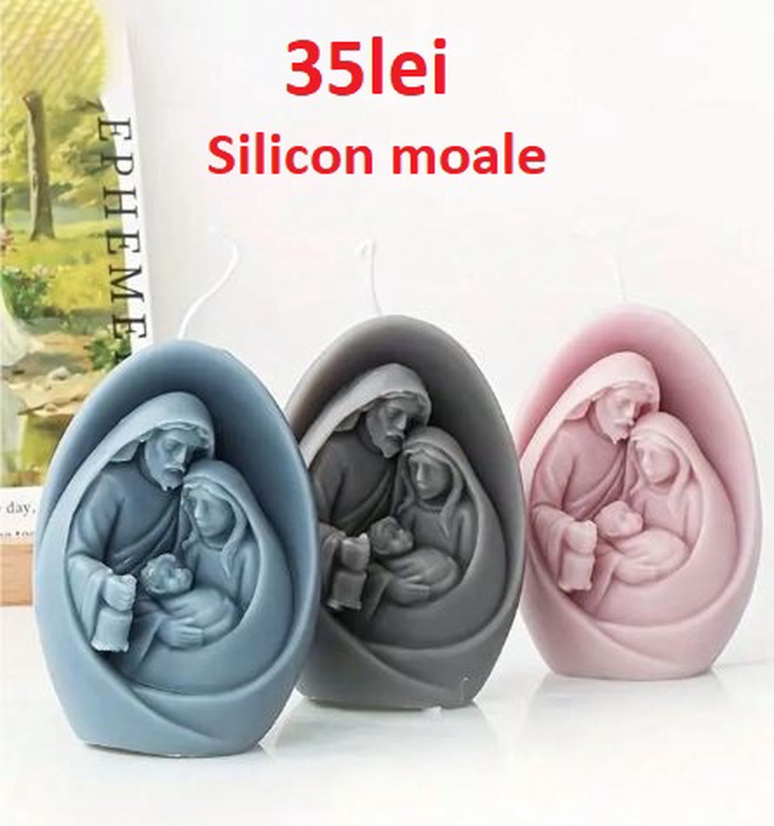 Matrite din Silicon pentru Craciun part 1� lumanari, sapun, ipsos - accessorii și unelte - materie primă mixtă - lumânare - Artynos.ro