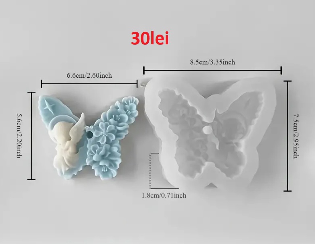 Matrite din Silicon pentru Botez lumanari, sapun, ipsos - accessorii și unelte - materie primă mixtă - lumânare - Artynos.ro