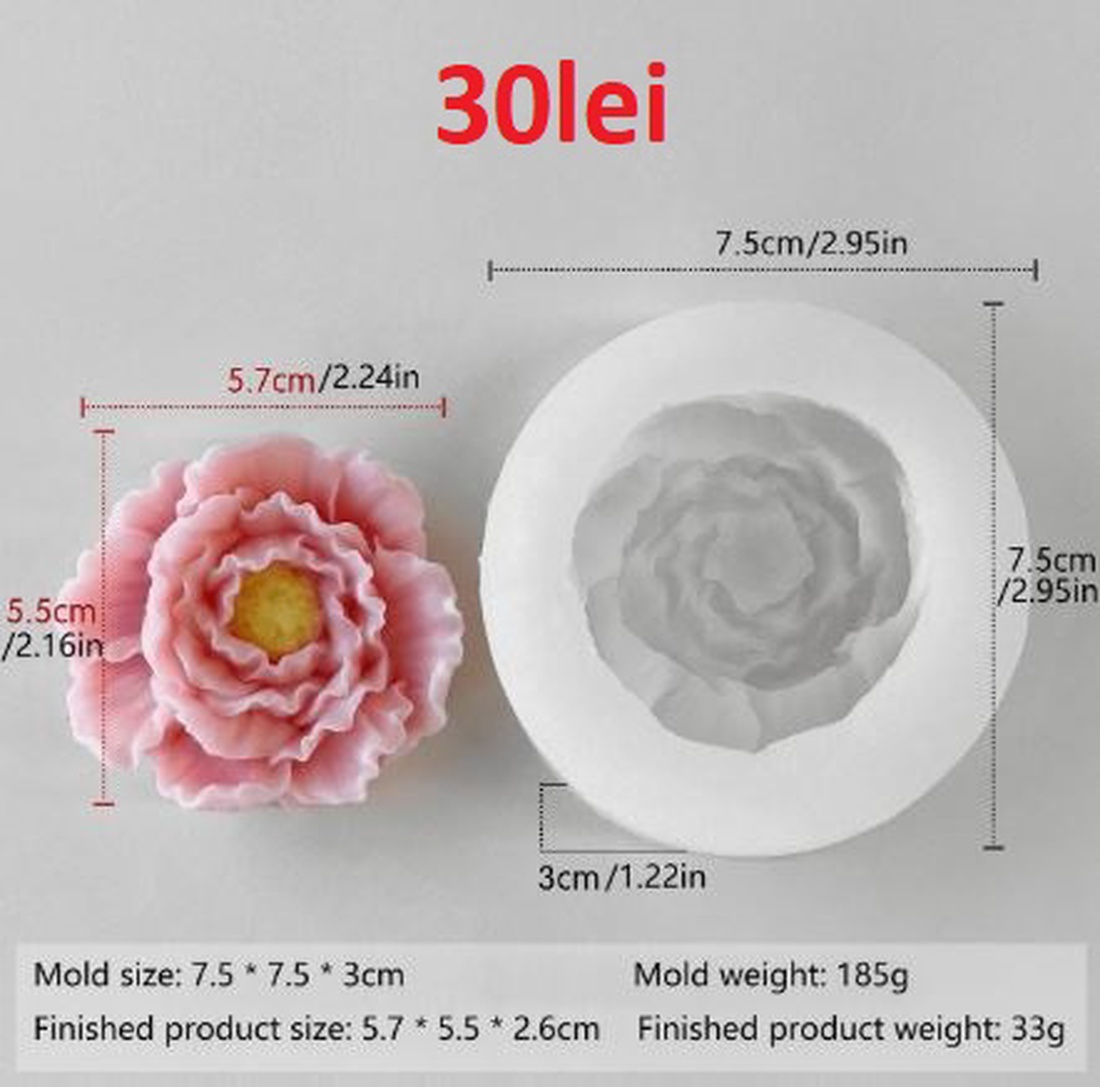 Matrite Flori din Silicon pentru Aranjamente Florale � lumanari, sapun, ipsos - accessorii și unelte - materie primă mixtă - lumânare - Artynos.ro