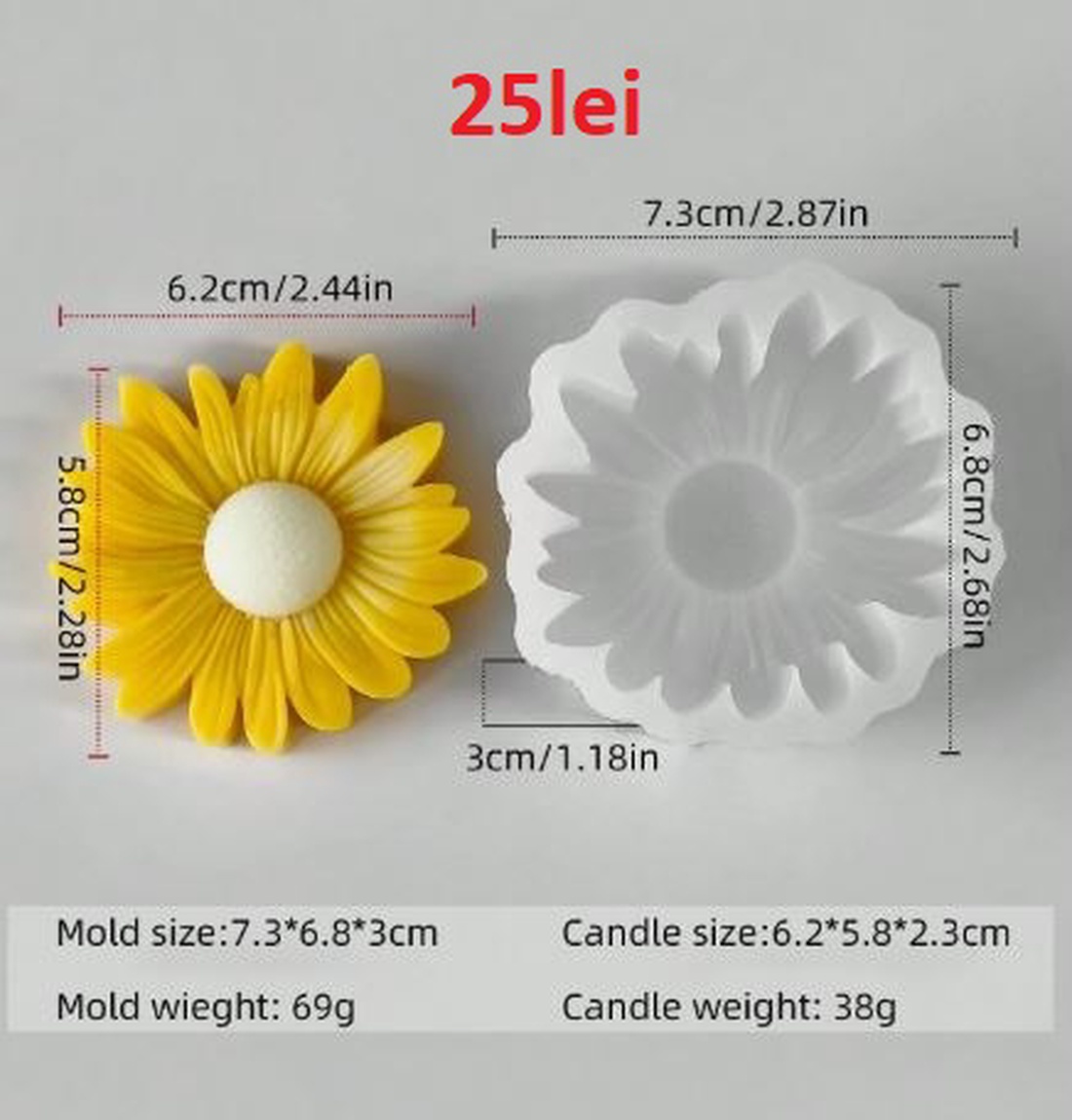 Matrite Flori din Silicon pentru Aranjamente Florale � lumanari, sapun, ipsos - accessorii și unelte - materie primă mixtă - lumânare - Artynos.ro