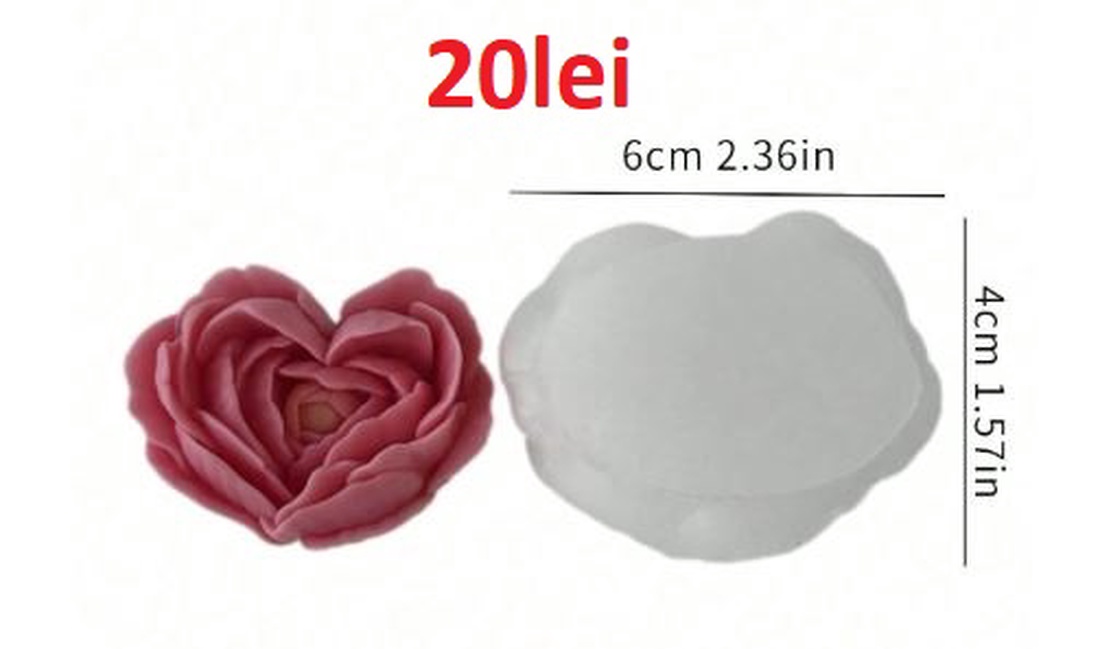Matrite Flori din Silicon pentru Aranjamente Florale � lumanari, sapun, ipsos - accessorii și unelte - materie primă mixtă - lumânare - Artynos.ro