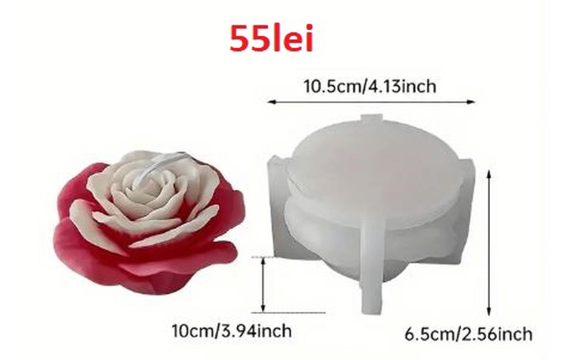 Matrite Flori din Silicon pentru Aranjamente Florale � lumanari, sapun, ipsos - accessorii și unelte - materie primă mixtă - lumânare - Artynos.ro