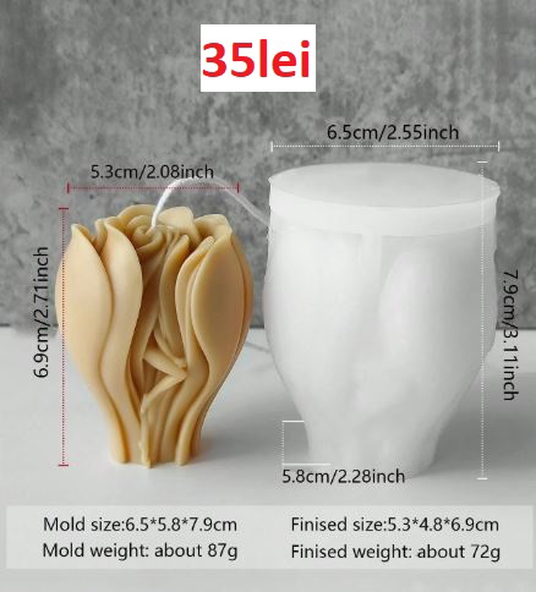 Matrite Flori din Silicon pentru Aranjamente Florale � lumanari, sapun, ipsos - accessorii și unelte - materie primă mixtă - lumânare - Artynos.ro