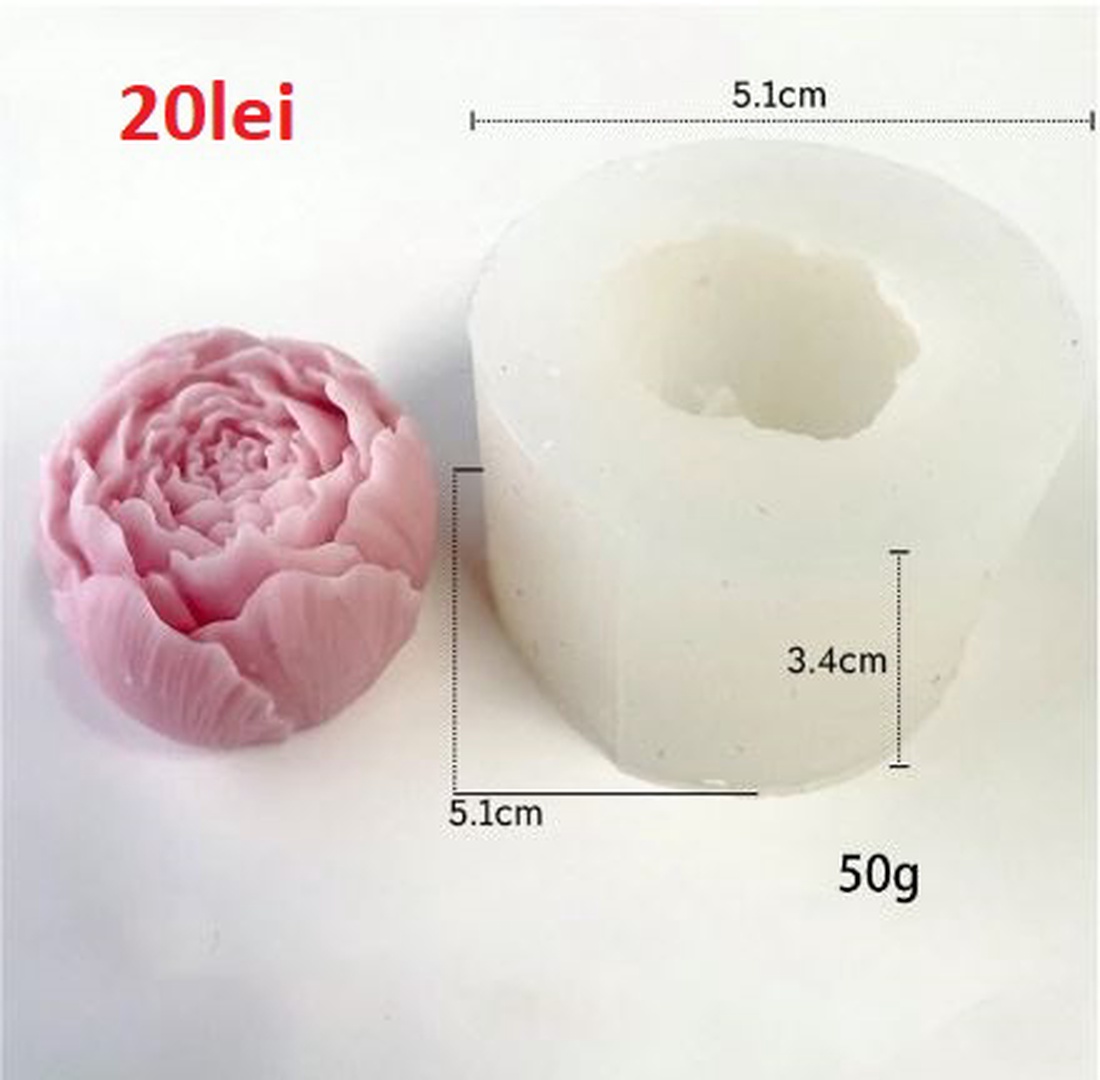 Matrite Flori din Silicon pentru Aranjamente Florale � lumanari, sapun, ipsos - accessorii și unelte - materie primă mixtă - lumânare - Artynos.ro