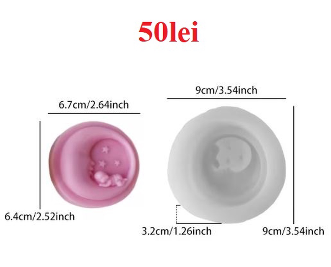 Matrite din Silicon pentru Botez � lumanari, sapun, ipsos - accessorii și unelte - materie primă mixtă - lumânare - Artynos.ro