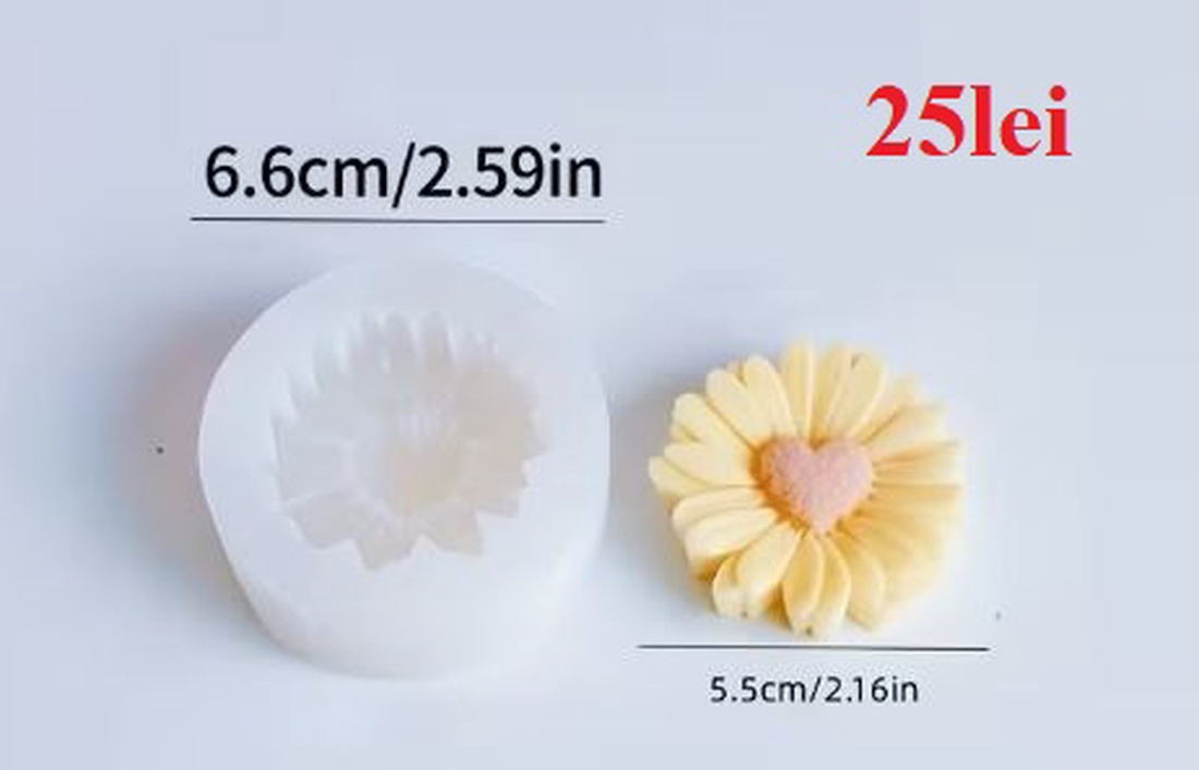 Matrite Flori din Silicon pentru Aranjamente Florale � lumanari, sapun, ipsos - accesorii nuntă - amintiri și cadouri de nuntă - albume foto de nuntă - Artynos.ro