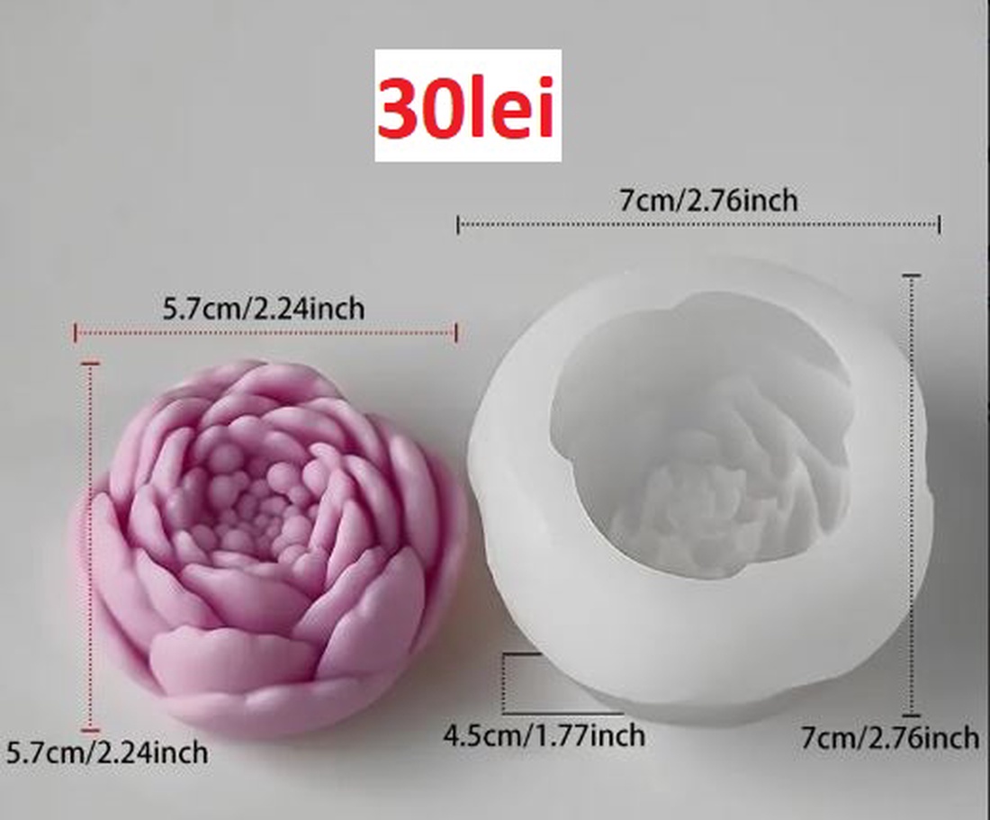 Matrite Flori din Silicon pentru Aranjamente Florale � lumanari, sapun, ipsos - accessorii și unelte - materie primă mixtă - lumânare - Artynos.ro