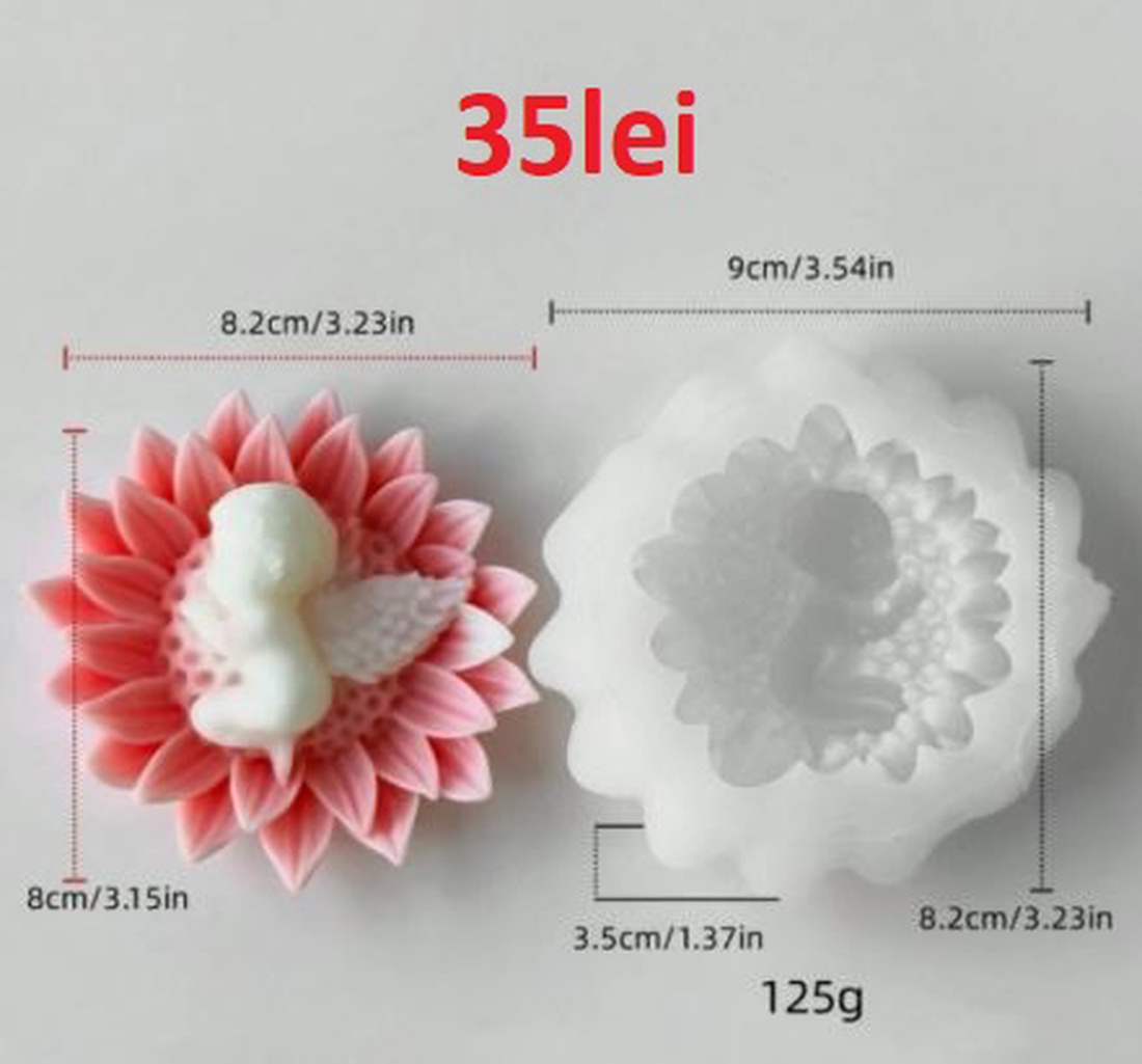 Matrite Flori din Silicon pentru Aranjamente Florale � lumanari, sapun, ipsos - accessorii și unelte - materie primă mixtă - lumânare - Artynos.ro