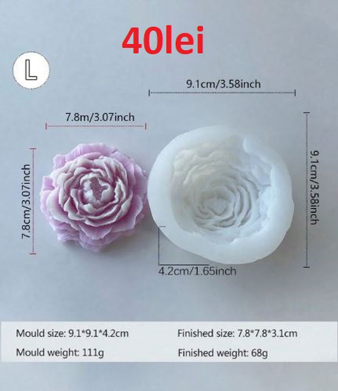 Matrite Flori din Silicon pentru Aranjamente Florale � lumanari, sapun, ipsos - accessorii și unelte - materie primă mixtă - lumânare - Artynos.ro