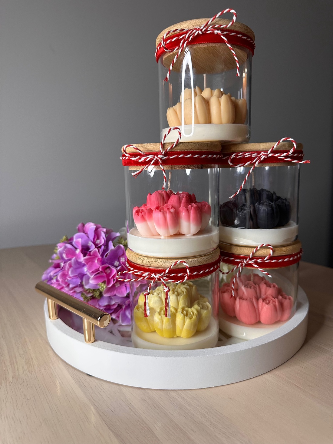 Lalele mărțișor  - casă & stil de viață - lumânări, parfumuri, arome - ceară parfumată - Artynos.ro