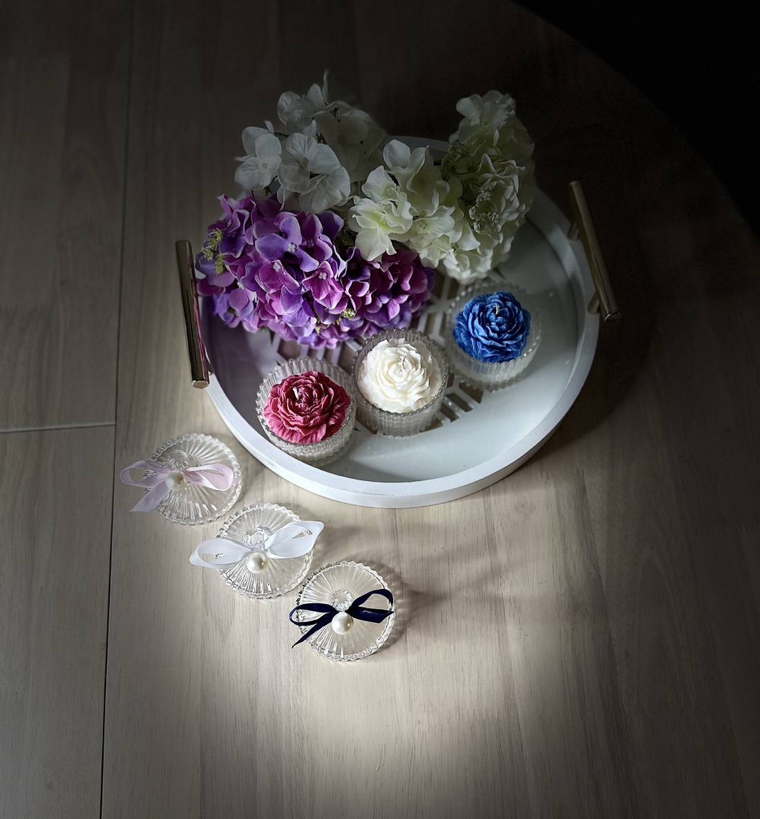 Mărturii  - accesorii nuntă - materiale decor pentru nuntă - lumânări de nuntă și suport lumânări - Artynos.ro