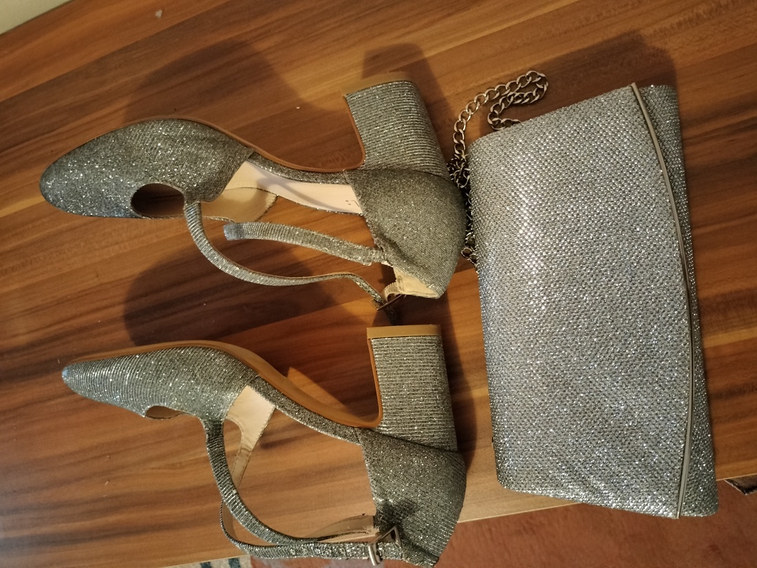 Set pantofi și poșeta de seara - îmbrăcăminte și modă - pantofi, papuci, șosete - sandale - Artynos.ro