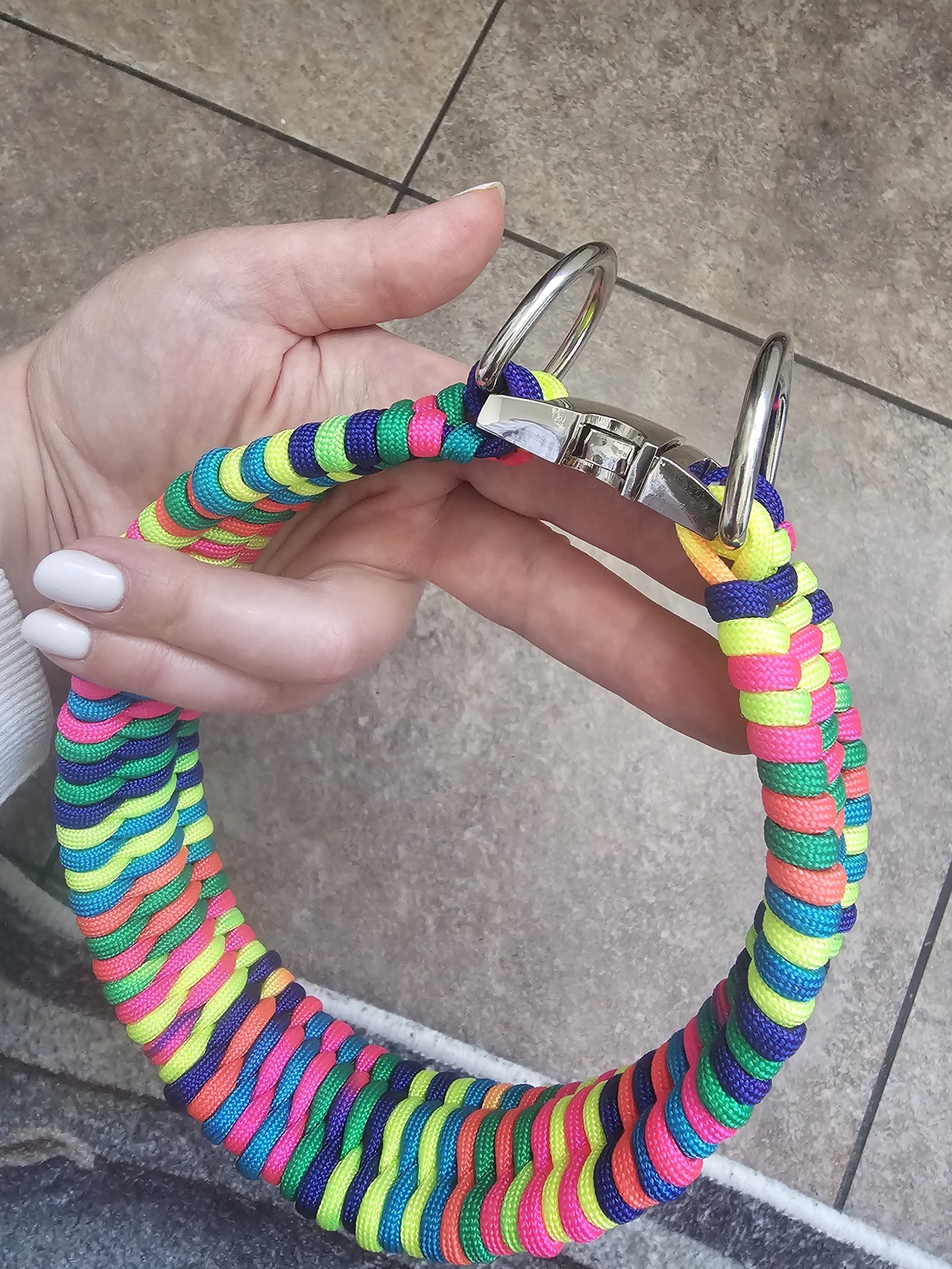 Zgardă câine paracord trilobite � multicolor (testată pe câini activi) - casă & stil de viață - accesorii pentru animale  - echipamente pentru câini - zgardă pentru câini - Artynos.ro