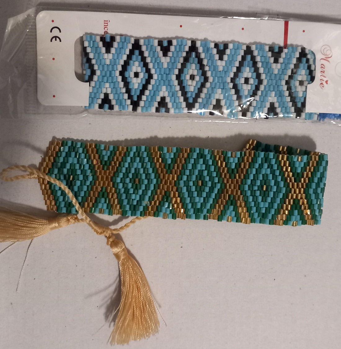 Bratara din bile de sticla - accesorii nuntă - bijuterii mireasă - brățări mireasă  - Artynos.ro