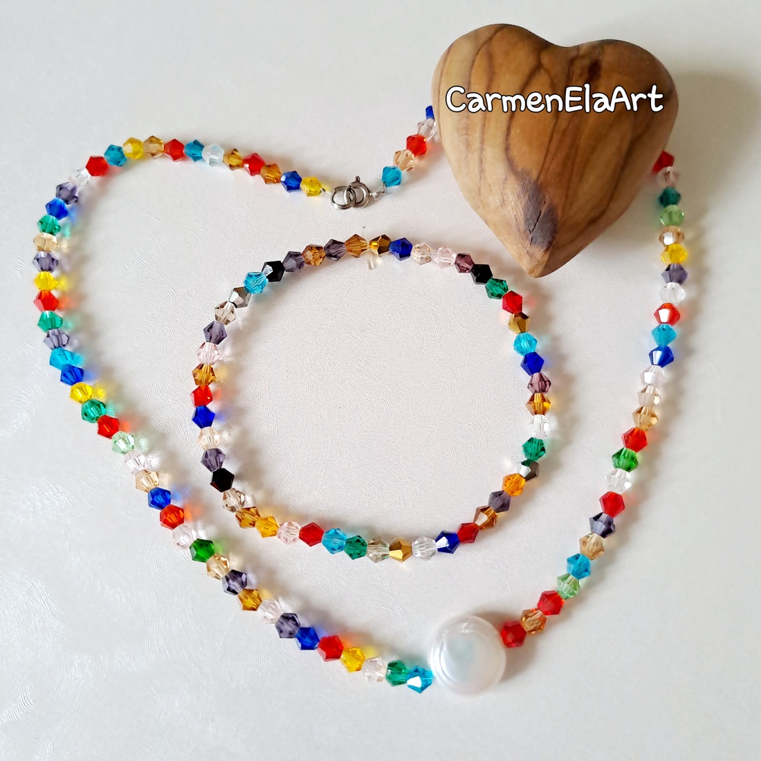 Set bratara si colier - bijuterii - coliere - coliere de perle - Artynos.ro Set bratara si colier - bijuterii - coliere - coliere de perle - Artynos.ro