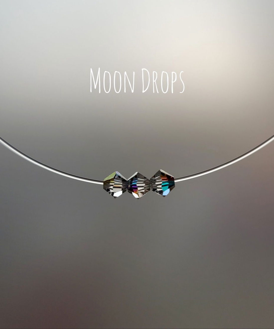 Colier/Choker transparent cu argint 92.5 și Swarovski Elements - bijuterii - coliere - coliere cu mărgele - Artynos.ro