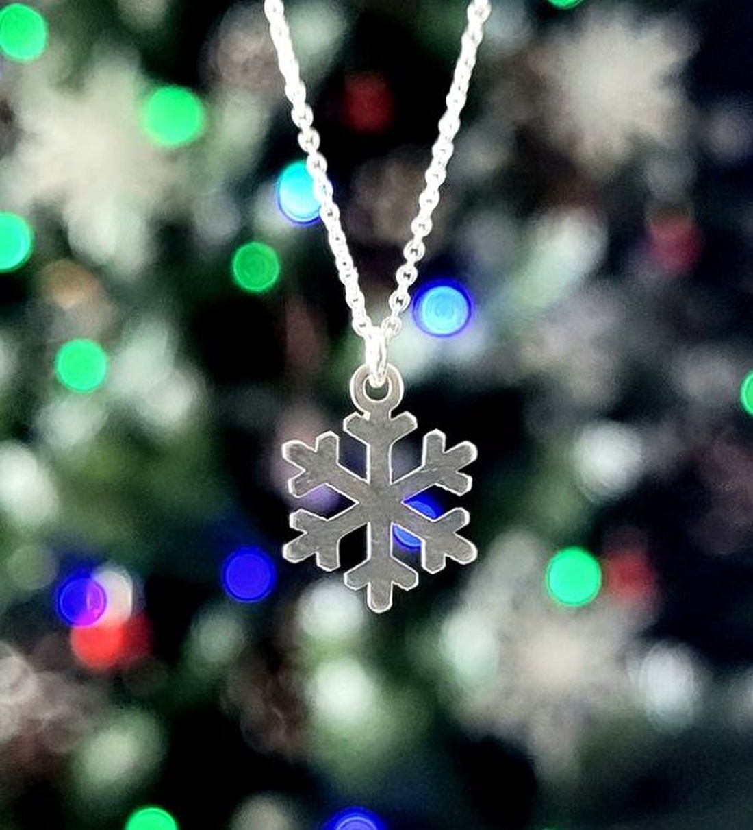 Colier din argint 92.5 cu Fulg de zăpadă  - bijuterii - coliere - coliere cu pandative - Artynos.ro
