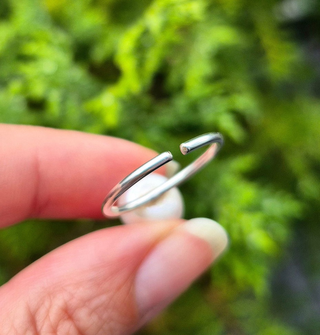 Inel reglabil din argint 92.5 cu Perlă naturală de cultură  - bijuterii - inele - inele cu perle - Artynos.ro