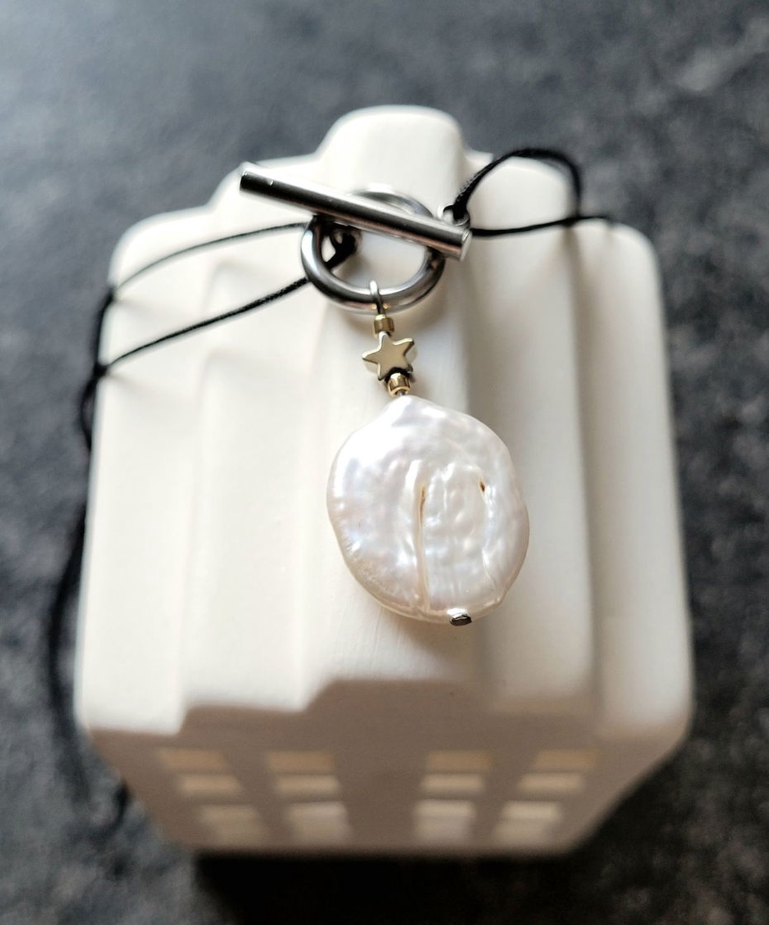 Colier Choker cu Perlă Baroque - bijuterii - coliere - coliere din perle - Artynos.ro