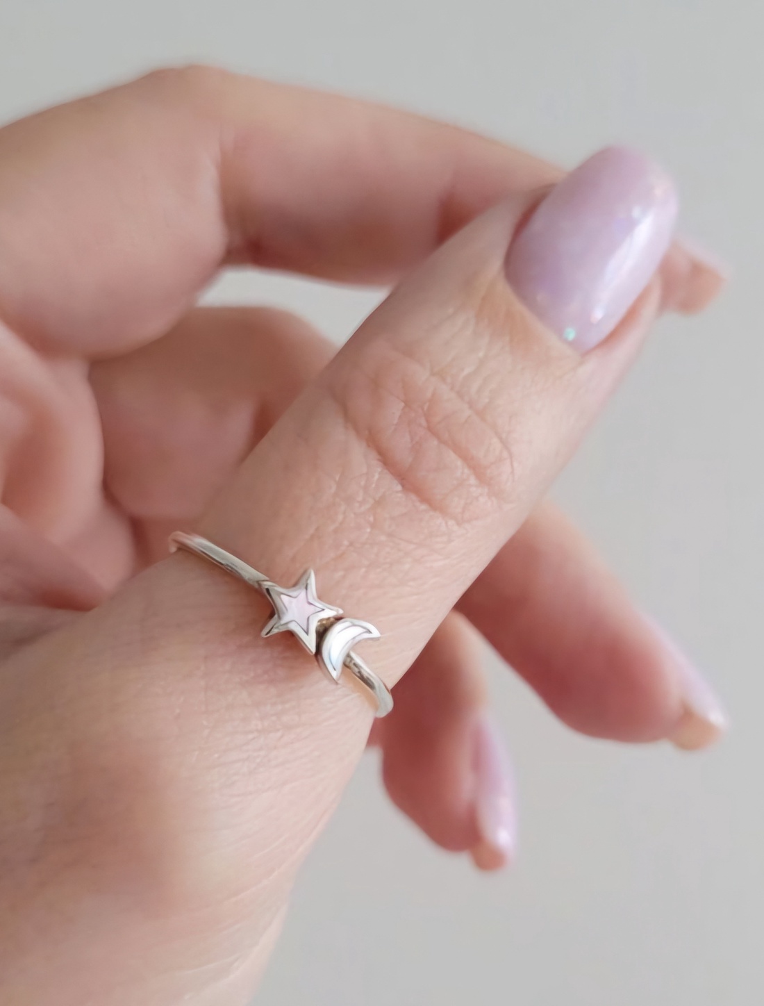 Inel din argint 92.5 cu Stea și Semilună  - bijuterii - inele - inele cu pietre semiprețioase - Artynos.ro