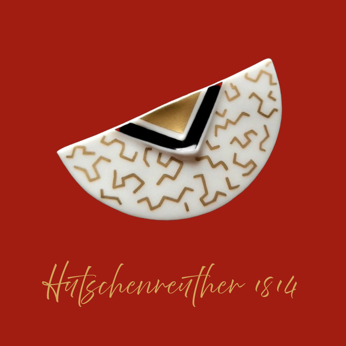 Broșă vintage de colecție Hutschenreuther 1814 - bijuterii - coliere - pandative - Artynos.ro