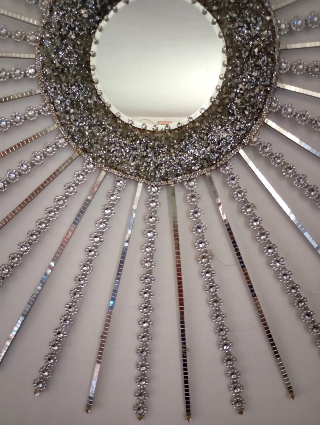 Oglinda soare eleganta crushed glass mosaic mirror - casă & stil de viață - decorațiuni de casă - oglinzi - Artynos.ro
